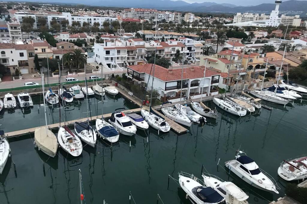 Lux Apt 1Er Ligne Mer!Grande Terrasse Vue Superbe! Empuriabrava Exteriér fotografie
